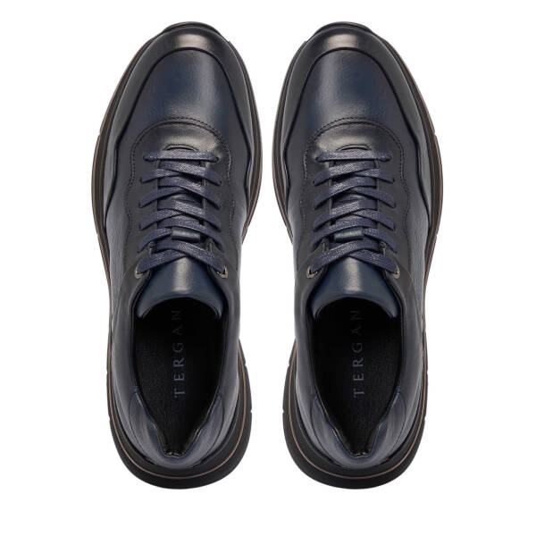 Lacivert Deri Erkek Sneaker - E25S1AY57392-A31 - 5