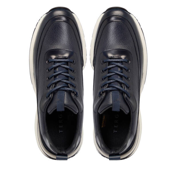 Lacivert Deri Erkek Sneaker - E25S1AY57398-A31 - 5