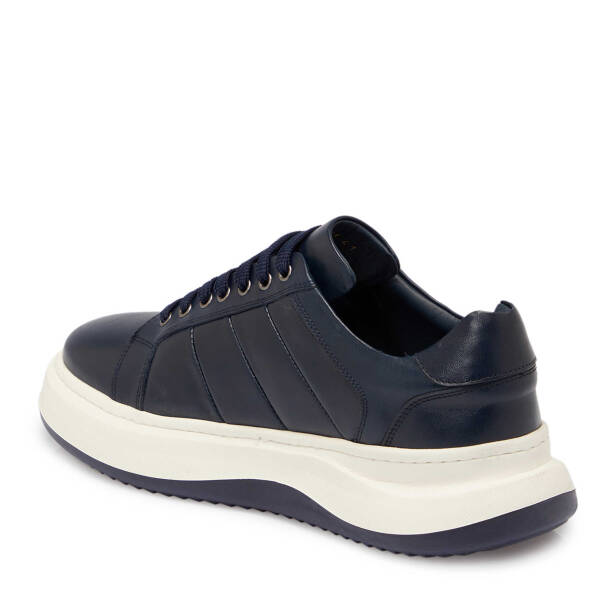 Lacivert Deri Erkek Sneaker - E25S1AY57404-A31 - 2