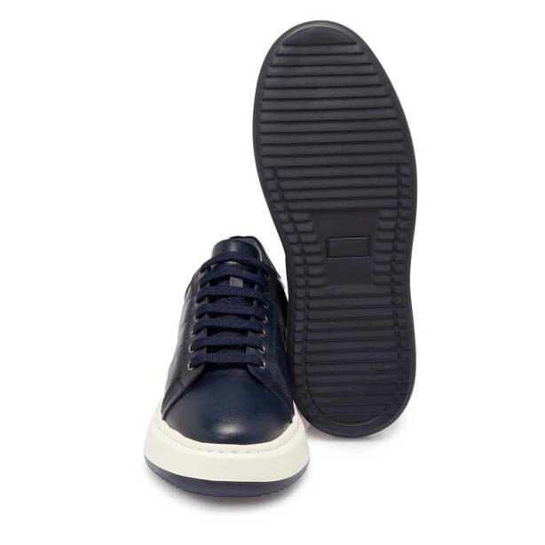 Lacivert Deri Erkek Sneaker - E25S1AY57404-A31 - 4