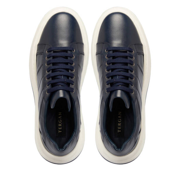 Lacivert Deri Erkek Sneaker - E25S1AY57404-A31 - 5