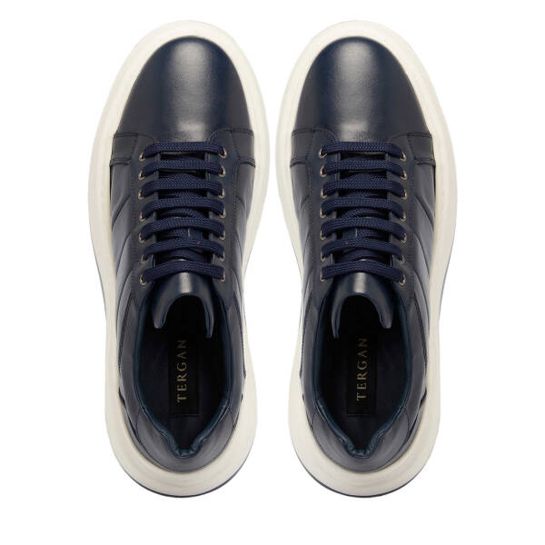 Lacivert Deri Erkek Sneaker - E25S1AY57404-A31 - 5