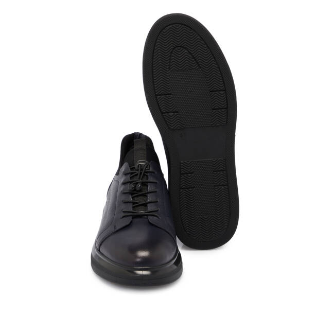 Lacivert Deri Erkek Sneaker - E25S1AY57411-A31 - 4