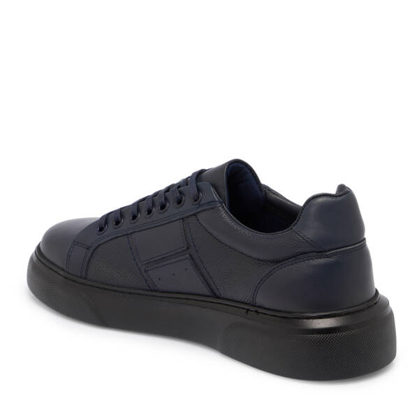 Lacivert Deri Erkek Sneaker - E25S1AY57412-A31 - 2