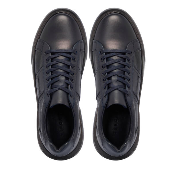 Lacivert Deri Erkek Sneaker - E25S1AY57412-A31 - 5