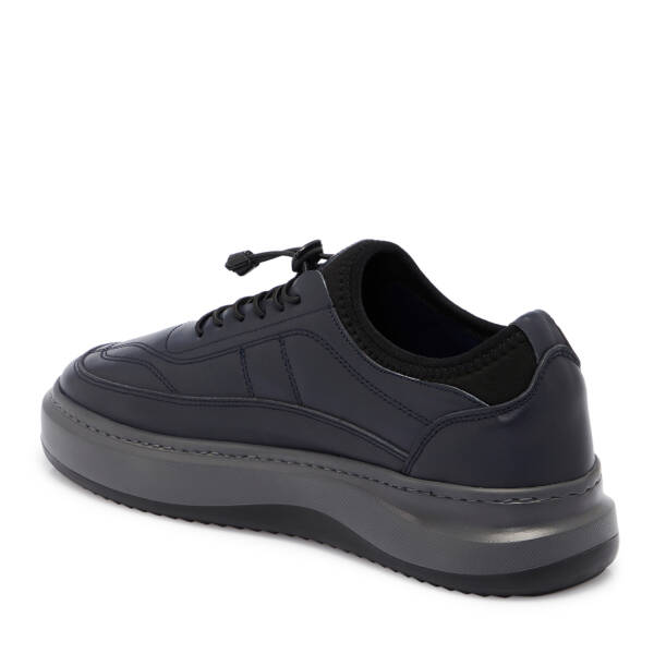 Lacivert Deri Erkek Sneaker - E25S1AY57414-A31 - 2