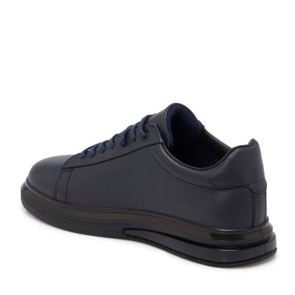 Lacivert Deri Erkek Sneaker - E25S1AY57415-A31 - 2