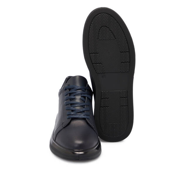 Lacivert Deri Erkek Sneaker - E25S1AY57415-A31 - 4