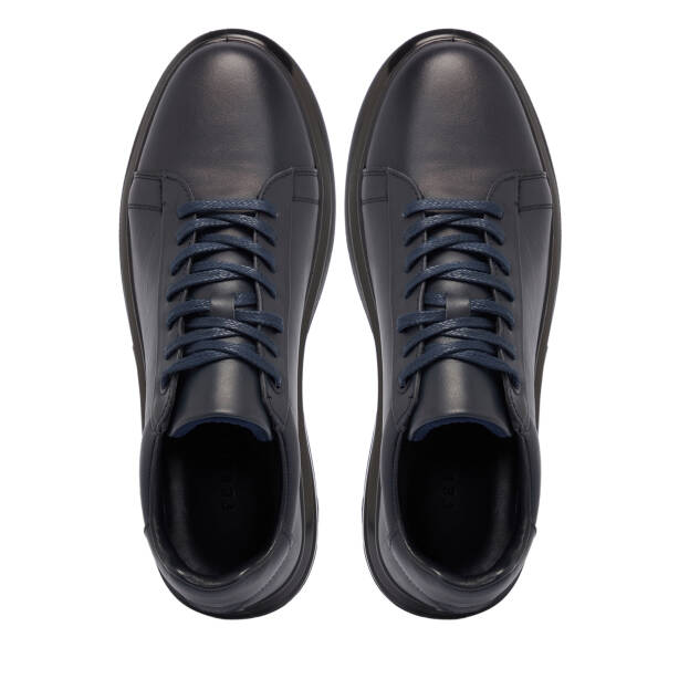 Lacivert Deri Erkek Sneaker - E25S1AY57415-A31 - 5