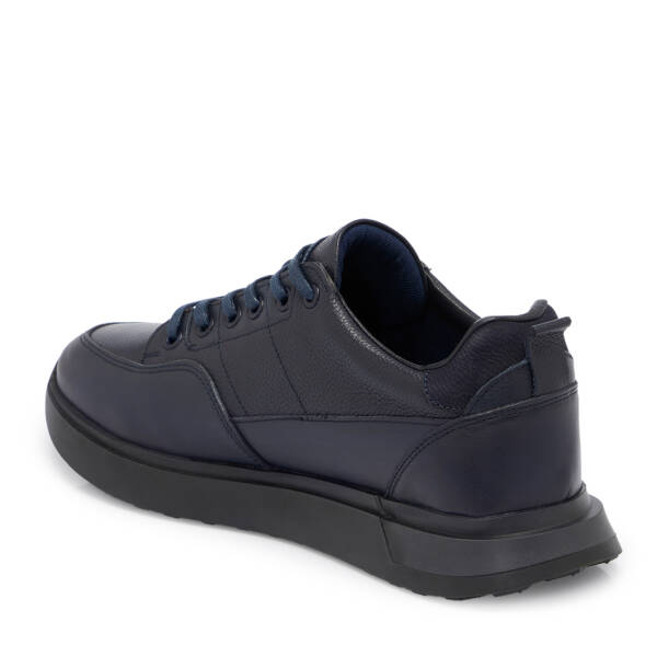 Lacivert Deri Erkek Sneaker - E25S1AY57416-A31 - 2