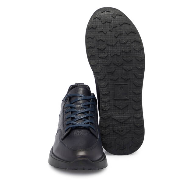Lacivert Deri Erkek Sneaker - E25S1AY57416-A31 - 4
