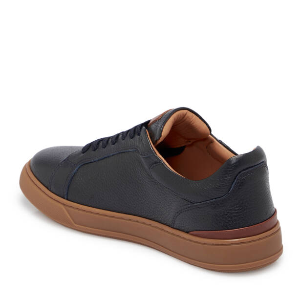 Lacivert Deri Erkek Sneaker - E25S1AY57422-A31 - 2
