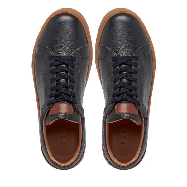 Lacivert Deri Erkek Sneaker - E25S1AY57422-A31 - 5