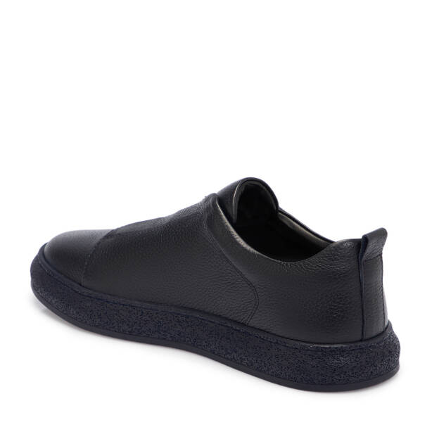 Lacivert Deri Erkek Sneaker - E25S1AY57423-A38 - 2