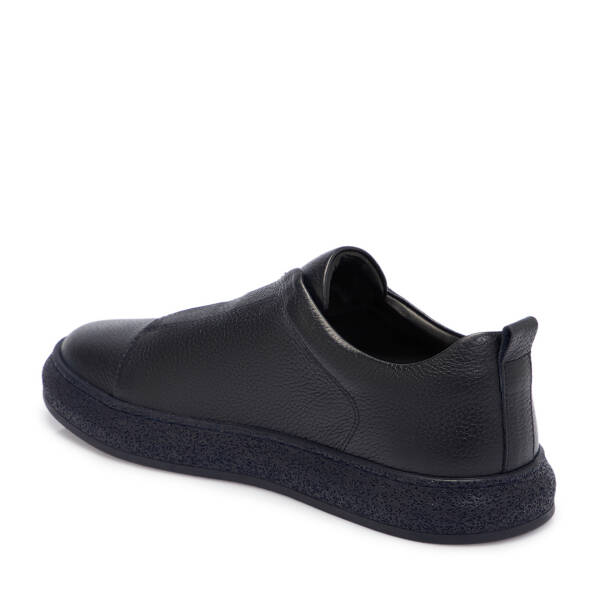 Lacivert Deri Erkek Sneaker - E25S1AY57423-A38 - 2