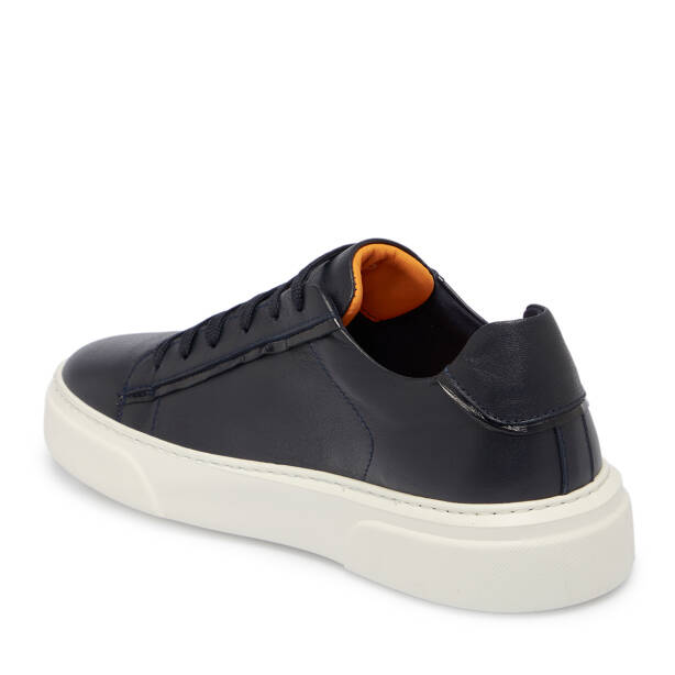 Lacivert Deri Erkek Sneaker - E25S1AY57430-A31 - 2