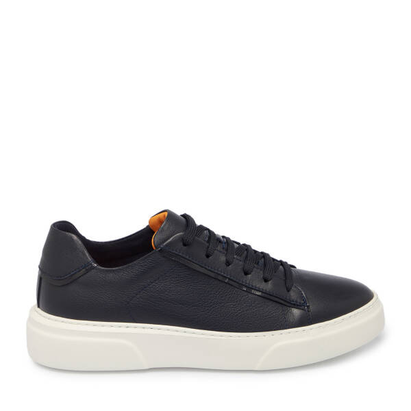 Lacivert Deri Erkek Sneaker - E25S1AY57430-A31 - 3