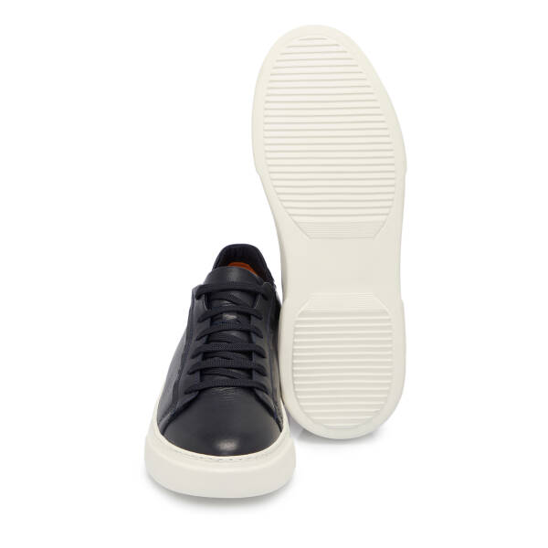 Lacivert Deri Erkek Sneaker - E25S1AY57430-A31 - 4