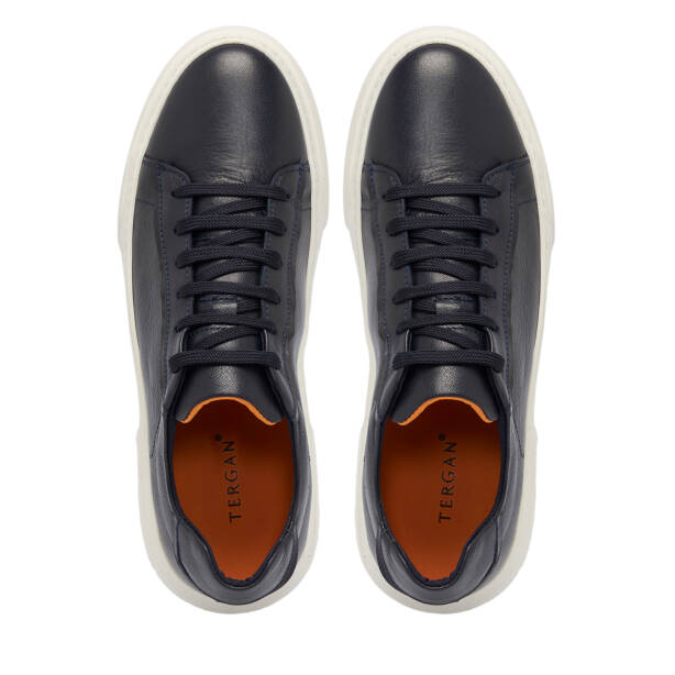 Lacivert Deri Erkek Sneaker - E25S1AY57430-A31 - 5