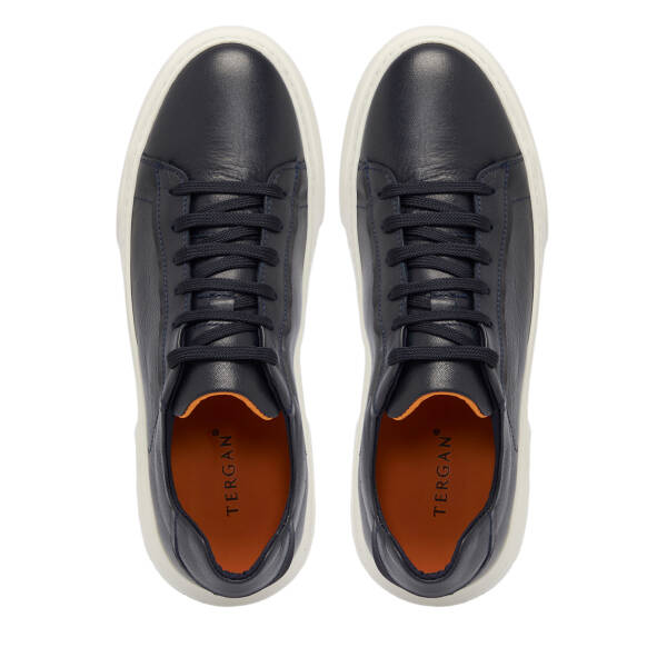 Lacivert Deri Erkek Sneaker - E25S1AY57430-A31 - 5