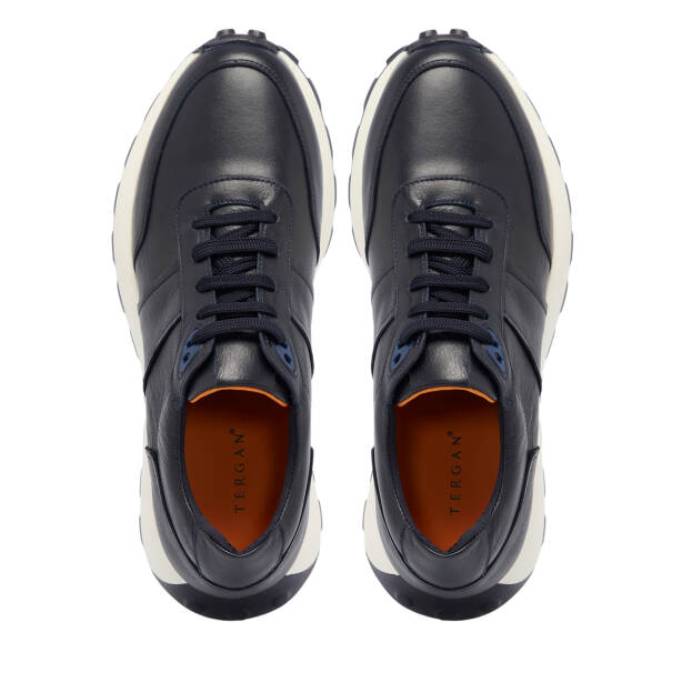 Lacivert Deri Erkek Sneaker - E25S1AY57431-A31 - 5