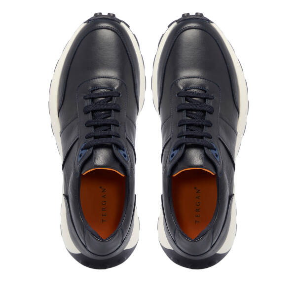 Lacivert Deri Erkek Sneaker - E25S1AY57431-A31 - 5