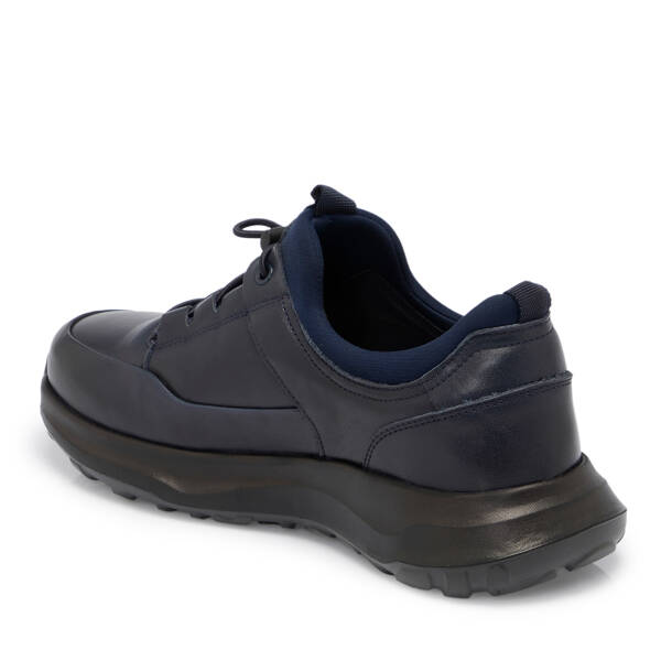 Lacivert Deri Erkek Sneaker - E25S1AY57438-A31 - 2