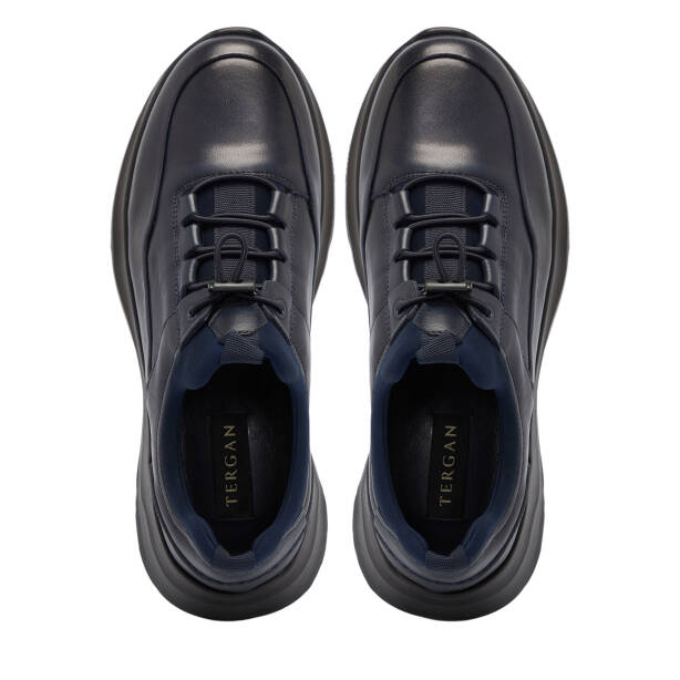 Lacivert Deri Erkek Sneaker - E25S1AY57438-A31 - 5