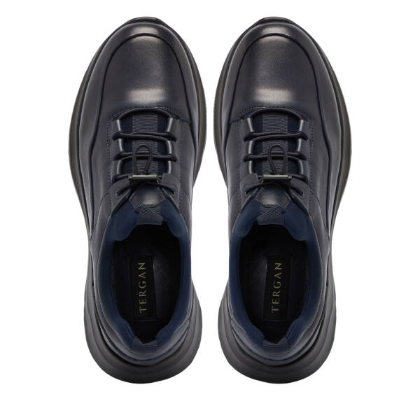 Lacivert Deri Erkek Sneaker - E25S1AY57438-A31 - 5