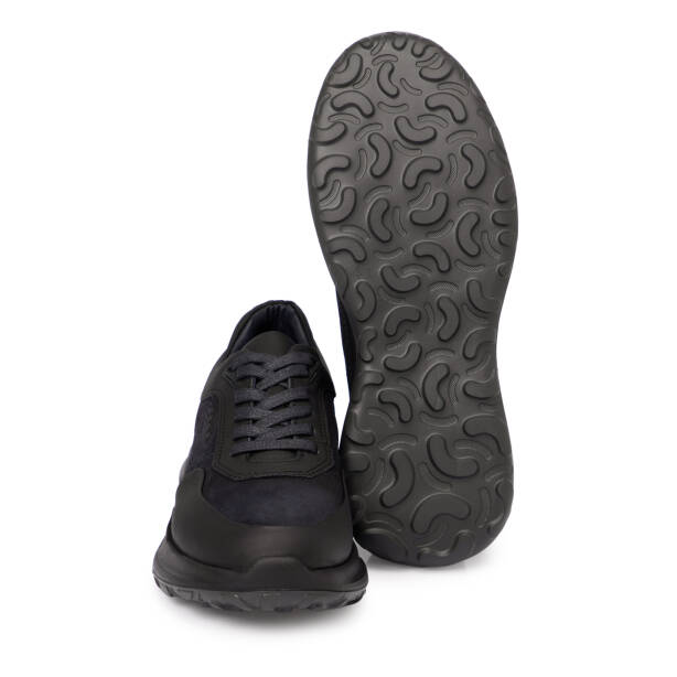 Lacivert Deri Erkek Sneaker - E25S1AY57439-C39 - 4