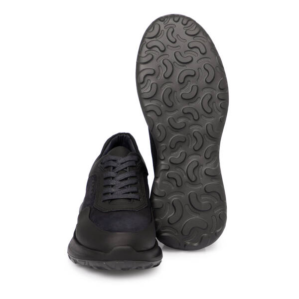 Lacivert Deri Erkek Sneaker - E25S1AY57439-C39 - 4