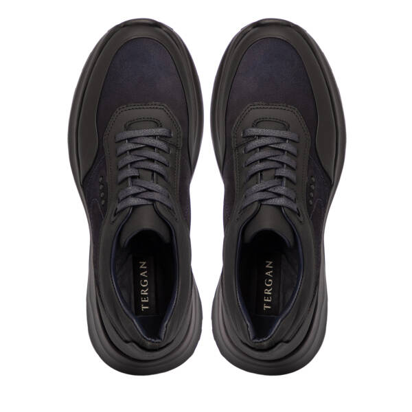 Lacivert Deri Erkek Sneaker - E25S1AY57439-C39 - 5