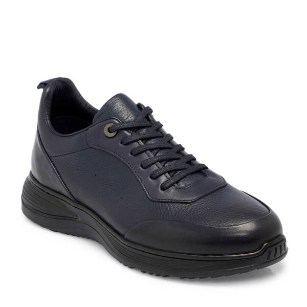Lacivert Deri Erkek Sneaker - E25S1AY57441-A31 - 1