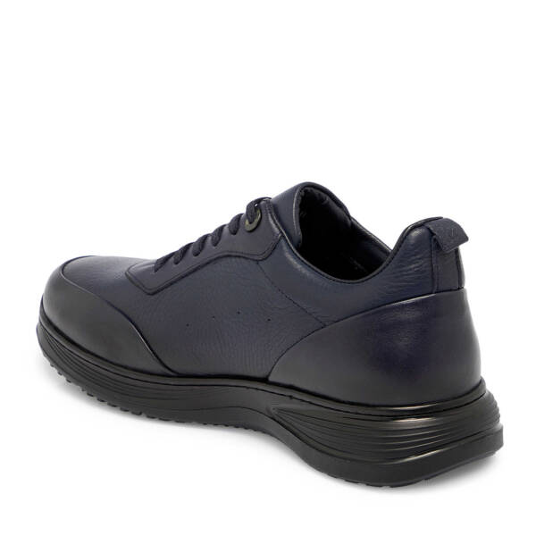 Lacivert Deri Erkek Sneaker - E25S1AY57441-A31 - 2