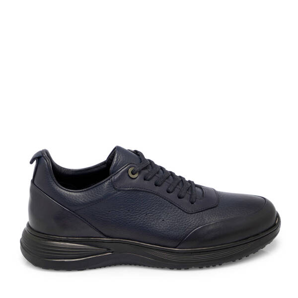 Lacivert Deri Erkek Sneaker - E25S1AY57441-A31 - 3