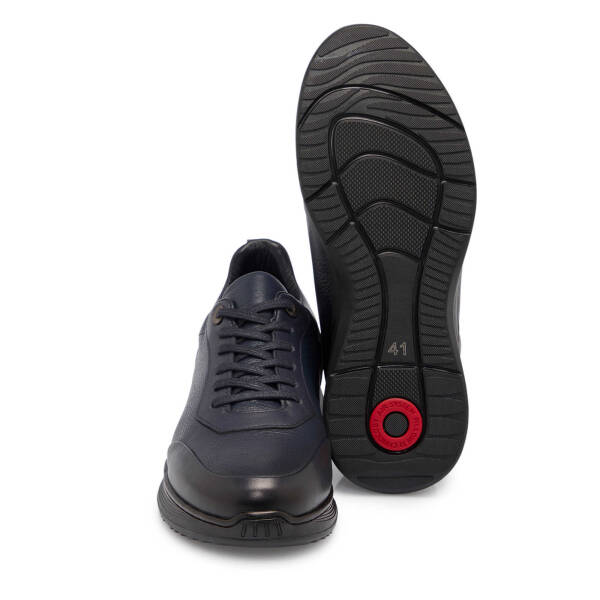 Lacivert Deri Erkek Sneaker - E25S1AY57441-A31 - 4
