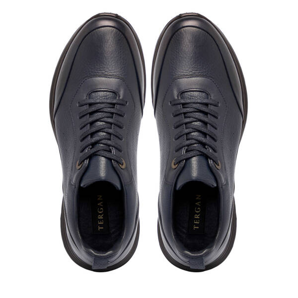 Lacivert Deri Erkek Sneaker - E25S1AY57441-A31 - 5