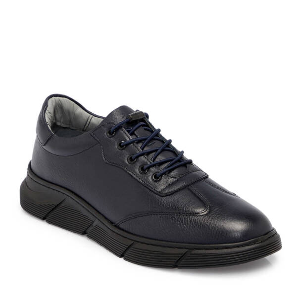 Lacivert Deri Erkek Sneaker - E25S1AY57450-A31 - 1
