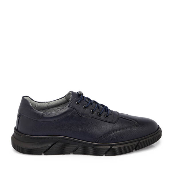 Lacivert Deri Erkek Sneaker - E25S1AY57450-A31 - 3