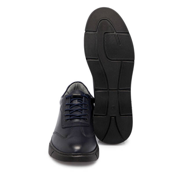 Lacivert Deri Erkek Sneaker - E25S1AY57450-A31 - 4