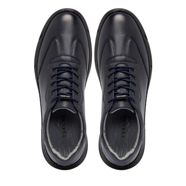 Lacivert Deri Erkek Sneaker - E25S1AY57450-A31 - 5