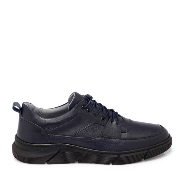 Lacivert Deri Erkek Sneaker - E25S1AY57451-A31 - 3