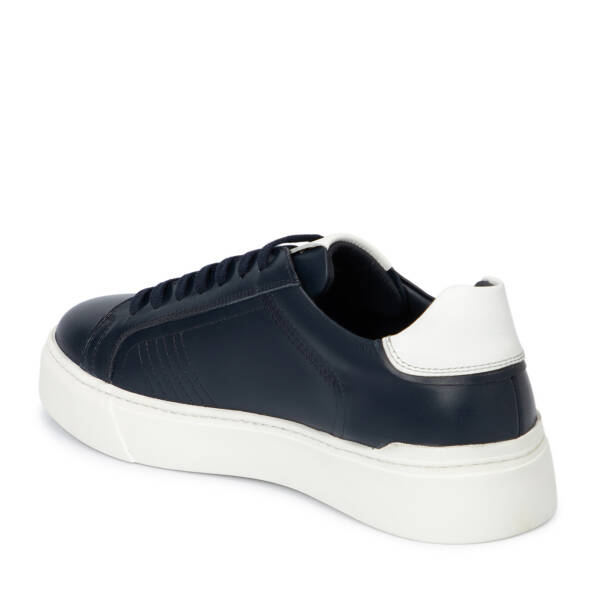Lacivert Deri Erkek Sneaker - E25S1AY57464-A31 - 2