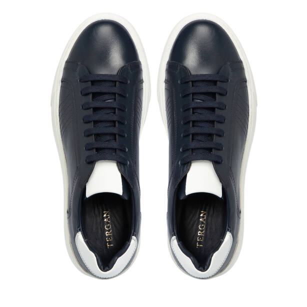 Lacivert Deri Erkek Sneaker - E25S1AY57464-A31 - 5
