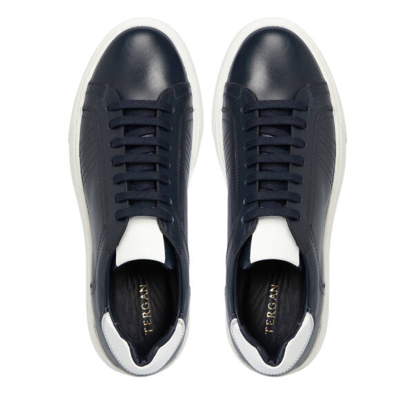 Lacivert Deri Erkek Sneaker - E25S1AY57464-A31 - 5