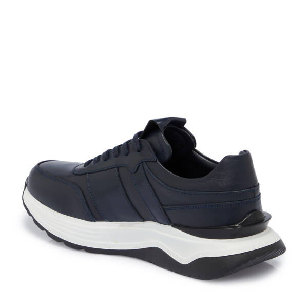 Lacivert Deri Erkek Sneaker - E25S1AY57473-C72 - 2