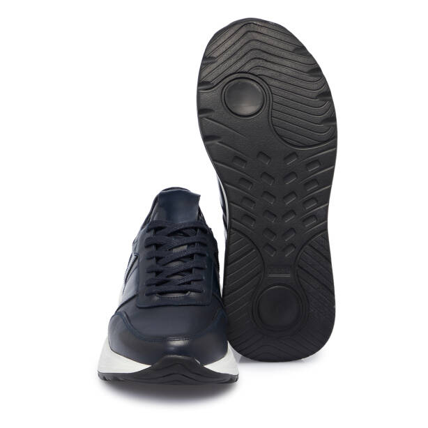 Lacivert Deri Erkek Sneaker - E25S1AY57473-C72 - 4