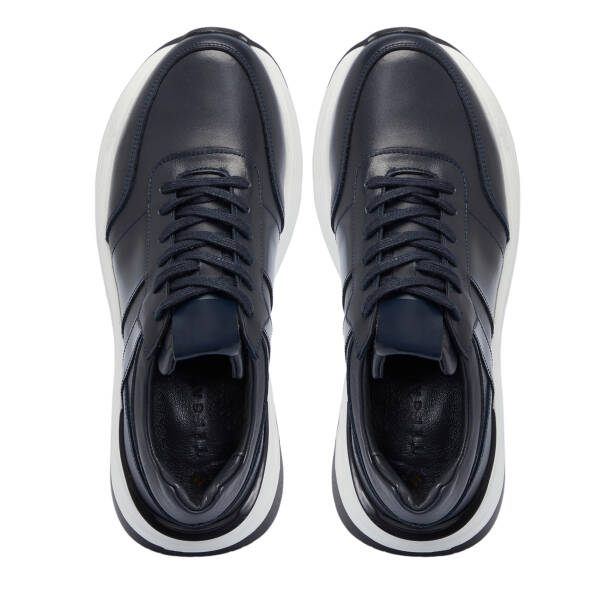 Lacivert Deri Erkek Sneaker - E25S1AY57473-C72 - 5