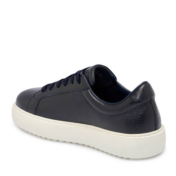 Lacivert Deri Erkek Sneaker - E25S1AY57485-A38 - 2
