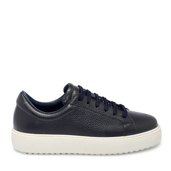 Lacivert Deri Erkek Sneaker - E25S1AY57485-A38 - 3